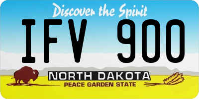 ND license plate IFV900
