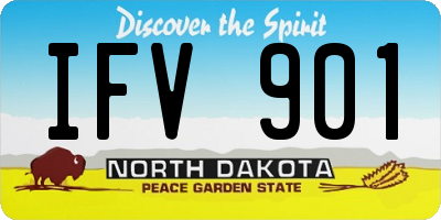 ND license plate IFV901