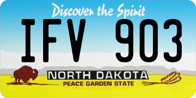 ND license plate IFV903
