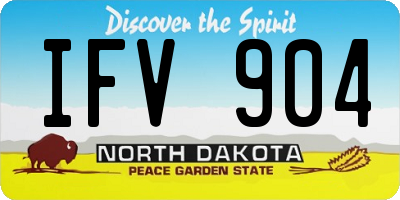 ND license plate IFV904