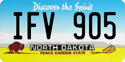 ND license plate IFV905