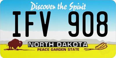 ND license plate IFV908