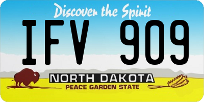 ND license plate IFV909