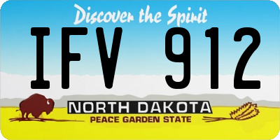 ND license plate IFV912