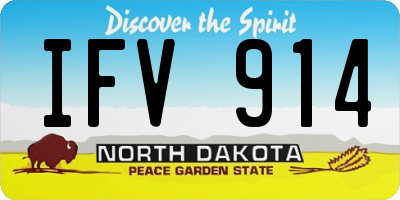 ND license plate IFV914