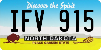 ND license plate IFV915