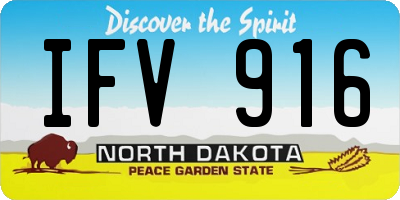 ND license plate IFV916