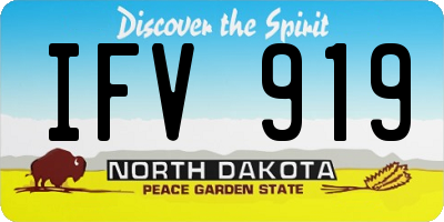 ND license plate IFV919