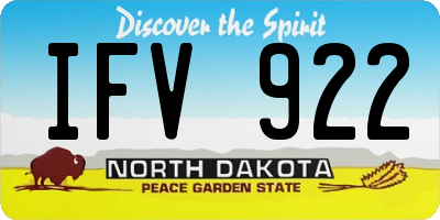 ND license plate IFV922