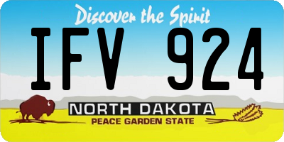 ND license plate IFV924