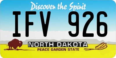 ND license plate IFV926