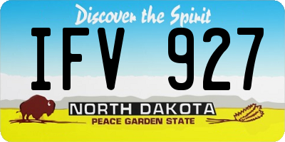 ND license plate IFV927