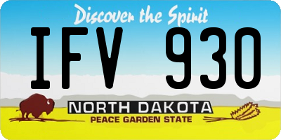 ND license plate IFV930