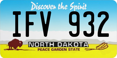 ND license plate IFV932
