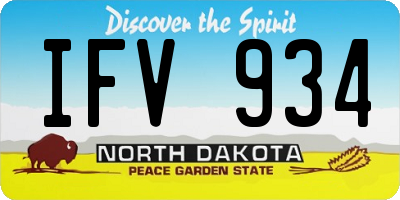 ND license plate IFV934