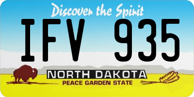 ND license plate IFV935