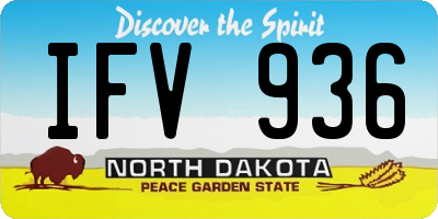 ND license plate IFV936