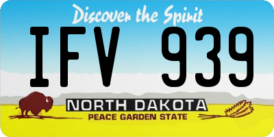 ND license plate IFV939