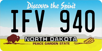 ND license plate IFV940