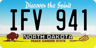 ND license plate IFV941