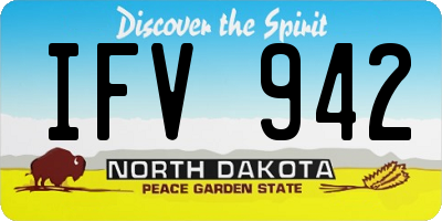 ND license plate IFV942