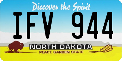 ND license plate IFV944