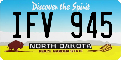ND license plate IFV945