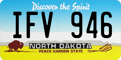 ND license plate IFV946