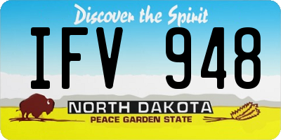 ND license plate IFV948