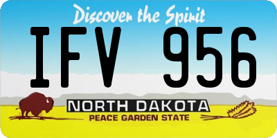 ND license plate IFV956