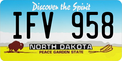 ND license plate IFV958