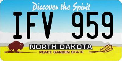 ND license plate IFV959