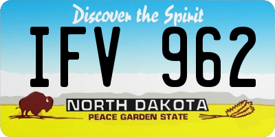 ND license plate IFV962