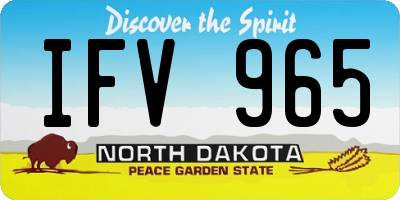 ND license plate IFV965