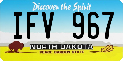 ND license plate IFV967