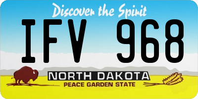 ND license plate IFV968