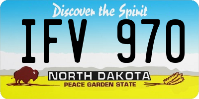 ND license plate IFV970