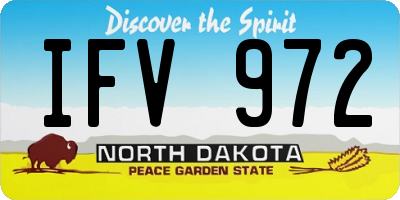 ND license plate IFV972