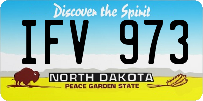 ND license plate IFV973