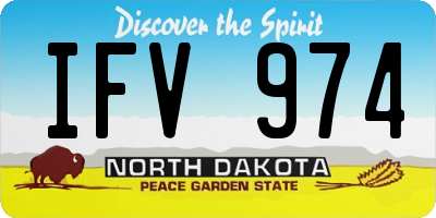ND license plate IFV974