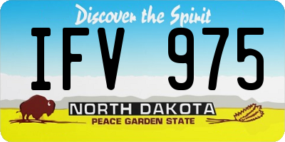 ND license plate IFV975