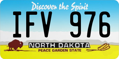 ND license plate IFV976