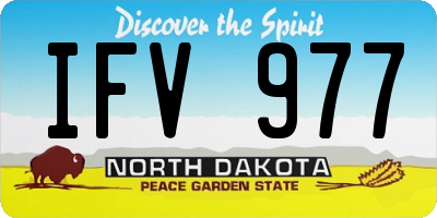 ND license plate IFV977