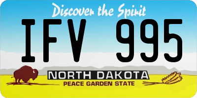 ND license plate IFV995