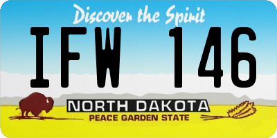 ND license plate IFW146