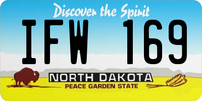 ND license plate IFW169