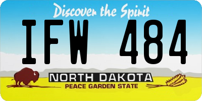 ND license plate IFW484