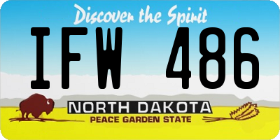 ND license plate IFW486