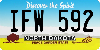 ND license plate IFW592