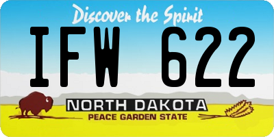 ND license plate IFW622